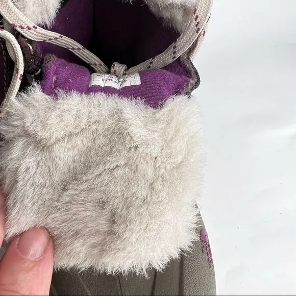 The North Face McMurdo Winter Boots in gray and purple Size 6