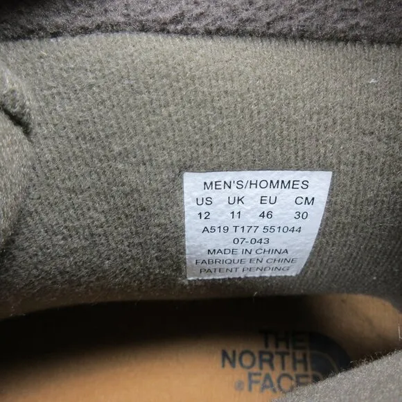 The North Face mens tan black gray ChillKat WP 200g winter boots 12 M