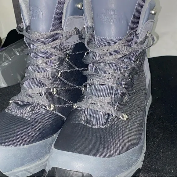 THE NORTH FACE NYLON CHILKIT BOOTS GRAY MENS SIZE 14. EXCELLENT CLEAN CONDITION