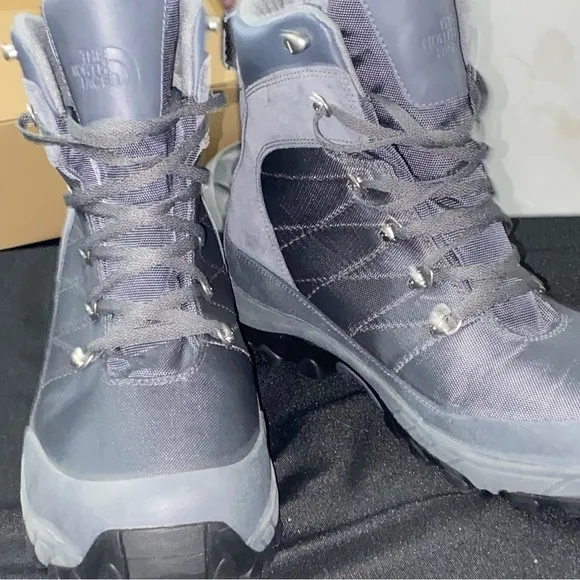 THE NORTH FACE NYLON CHILKIT BOOTS GRAY MENS SIZE 14. EXCELLENT CLEAN CONDITION