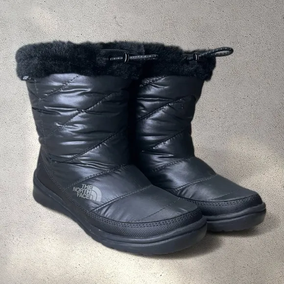 The North Face Puffer Goose Down Quilted Winter Boots