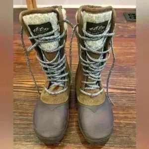 The North Face Shellista Brown Leather Winter Boot Size US 6