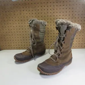 The North Face womens 3tone brown Nuptse Purna 200g WP winter boots 8.5 M
