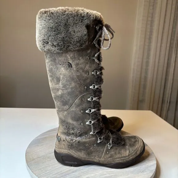 The North Face Women's Adrianne IV Waterproof Knee High Winter Boots US Size 7.5