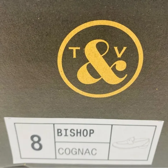 Thomas &amp; Vine Men's Bishop Dress Shoe Cognac Size 8 New in Box