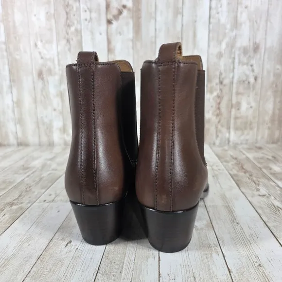 Thursday Boot Co. Chelsea Boots Heeled Ankle Brown Leather Everyday 7.5