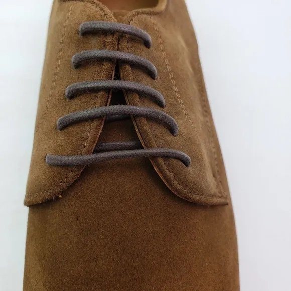 Thursday Everyday Statesman Mens Size 9 Cognac Suede Oxford Formal Dress Shoes