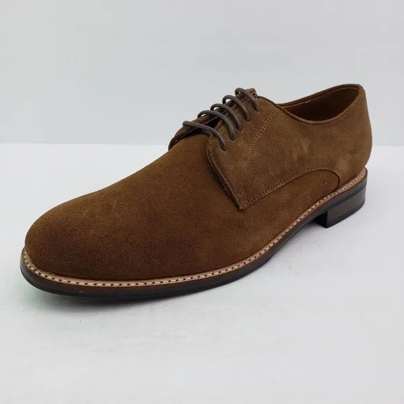 Thursday Everyday Statesman Mens Size 9 Cognac Suede Oxford Formal Dress Shoes