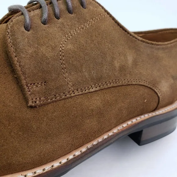 Thursday Everyday Statesman Mens Size 9 Cognac Suede Oxford Formal Dress Shoes