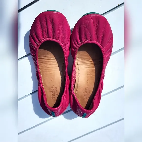 Tieks Ballet Flats - Cardinal Red and Fuchsia