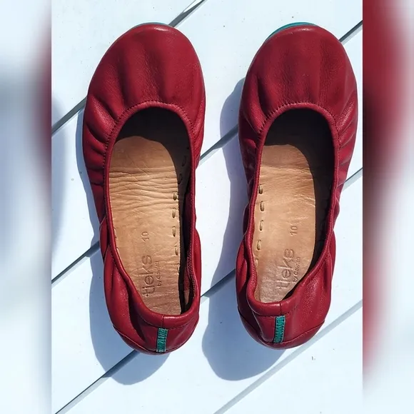 Tieks Ballet Flats - Cardinal Red and Fuchsia