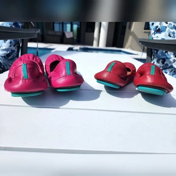 Tieks Ballet Flats - Cardinal Red and Fuchsia