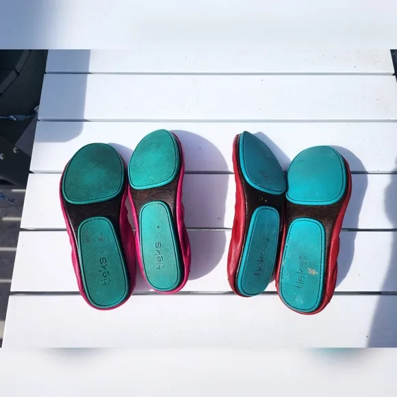 Tieks Ballet Flats - Cardinal Red and Fuchsia