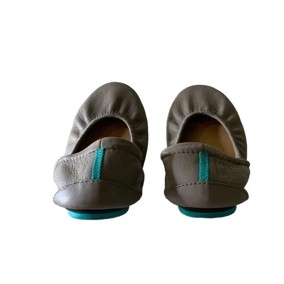 Tieks By Gavrieli Ballet Flats Shoes Womens Size 7 Leather Elasticized Taupe