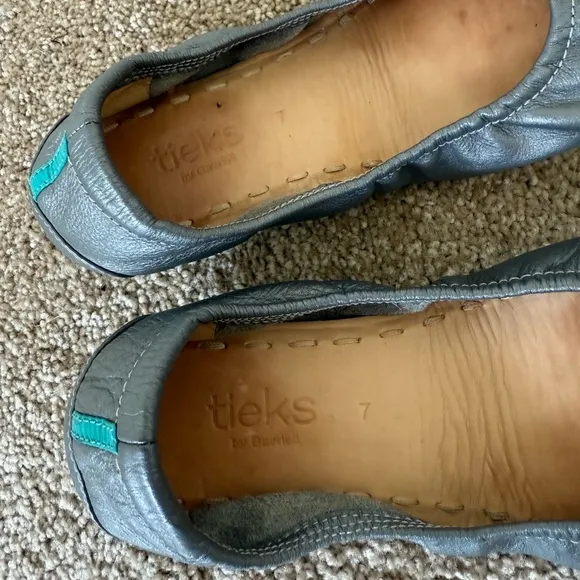 Tieks Metallic Gray Ballet Shoes