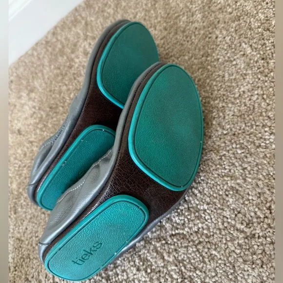 Tieks Metallic Gray Ballet Shoes