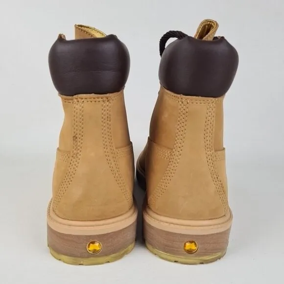 Timberland 6 In Dokie Rope Boots Wheat Outdoors Rare Men Vntg