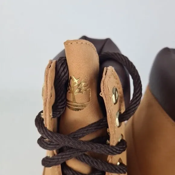 Timberland 6 In Dokie Rope Boots Wheat Outdoors Rare Men Vntg
