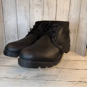 Timberland Black Leather Chukka Boots Men's Size 12 W Made in USA