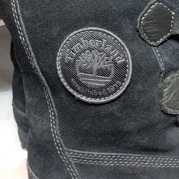 Timberland black leather women's winter boots size 9.5