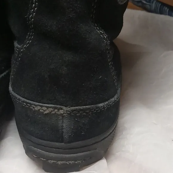 Timberland black leather women's winter boots size 9.5