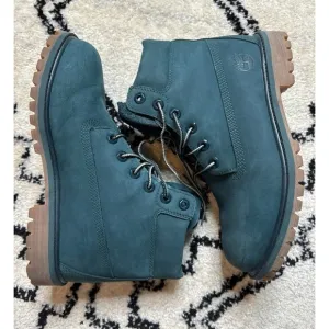 Timberland Blue Green Hiking Boots Boys Size 6.5