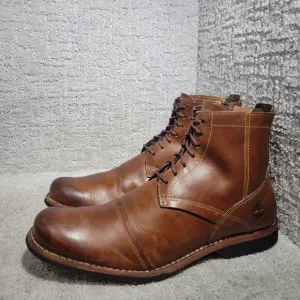 Timberland Earthkeepers Men's Size US 9.5 Brown Casual 6&quot; Side Zip Combat Boots