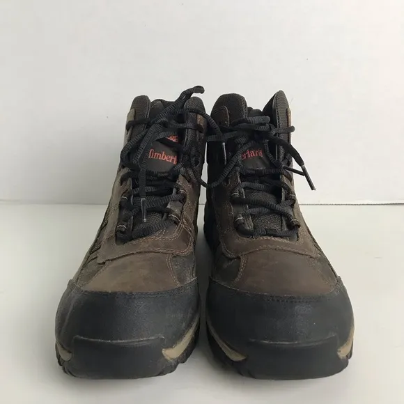 Timberland Edge Trail Brown Leather Lace Up Hiking Boots Mens Sz 13 Outdoor