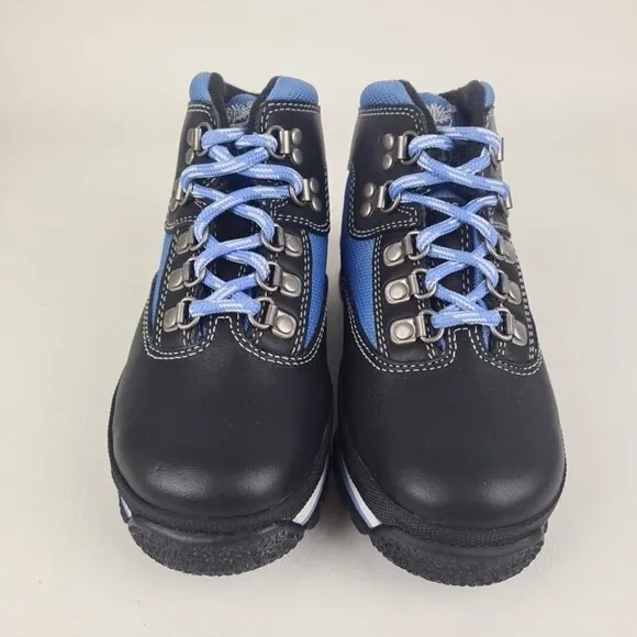 Timberland Euro Hiker Waterproof TODDLER Black Blue Leather Boots SZ 11