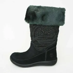 Timberland Hollyberry TL Pull-On Toddlers Boots Winter Suede Black