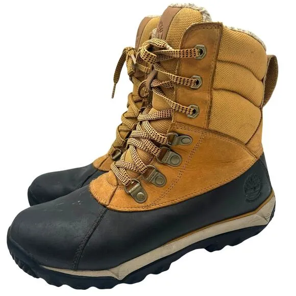 Timberland Men's Rime Ridge Leather Mid Waterproof Boots SZ 8.5 Gorpcore Hiking