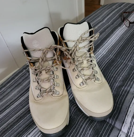 Timberland Men's Tan and Cream Euro Hiking Boots