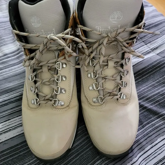 Timberland Men's Tan and Cream Euro Hiking Boots