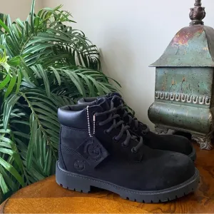 Timberland Premium Black Leather Hiking Boots