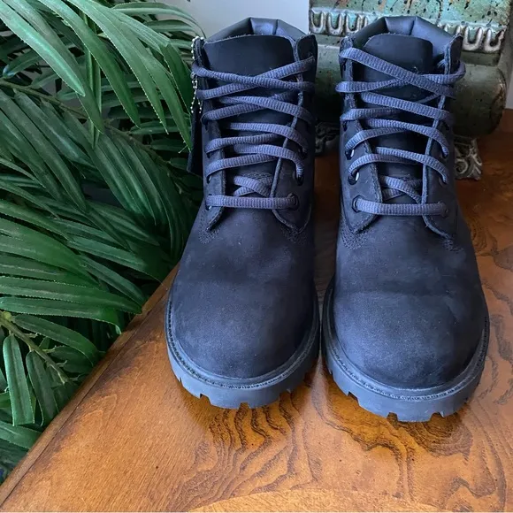 Timberland Premium Black Leather Hiking Boots