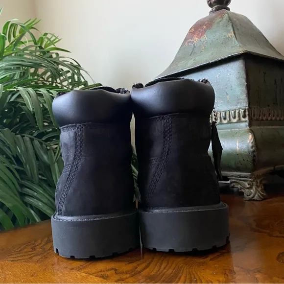 Timberland Premium Black Leather Hiking Boots