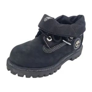 Timberland Roll Top Workshirt TODDLER Boots Hiking Black Leather Size 9