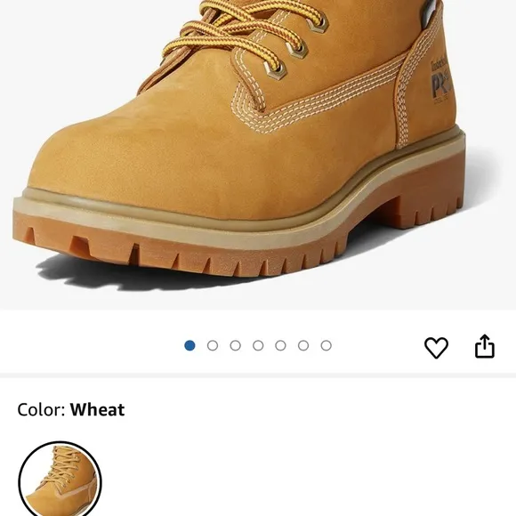Timberland Tan Boots SZ 9 with Lace-Up Design and Padded Collar