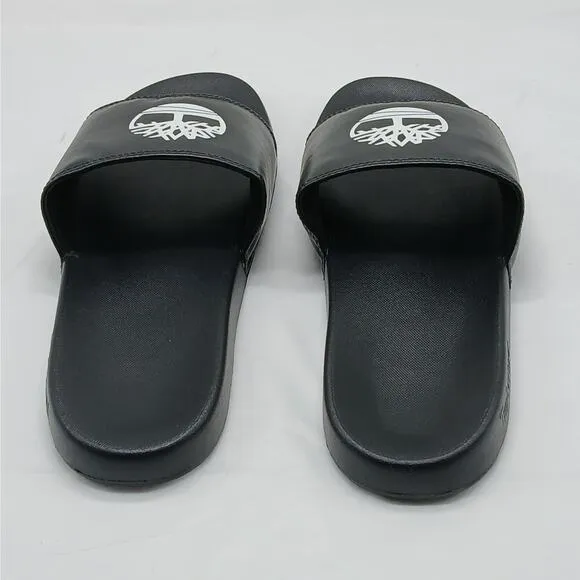 Timberland Unisex Slides Sandals Mens 9 Black Slip On Casual Shoes Unisex Summer