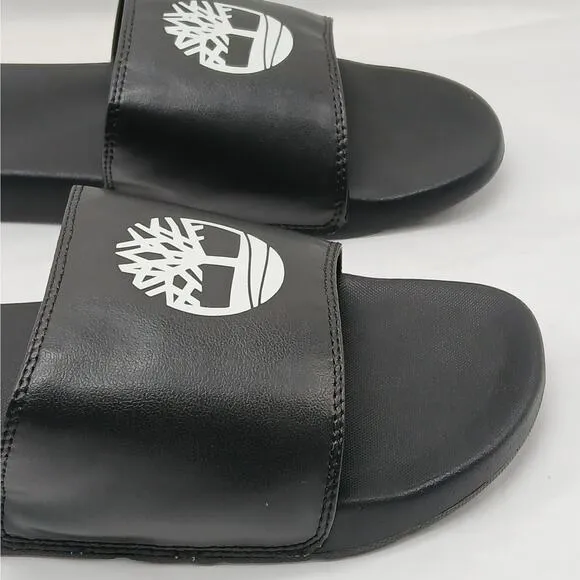 Timberland Unisex Slides Sandals Mens 9 Black Slip On Casual Shoes Unisex Summer