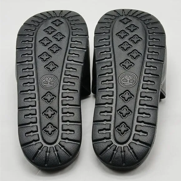 Timberland Unisex Slides Sandals Mens 9 Black Slip On Casual Shoes Unisex Summer