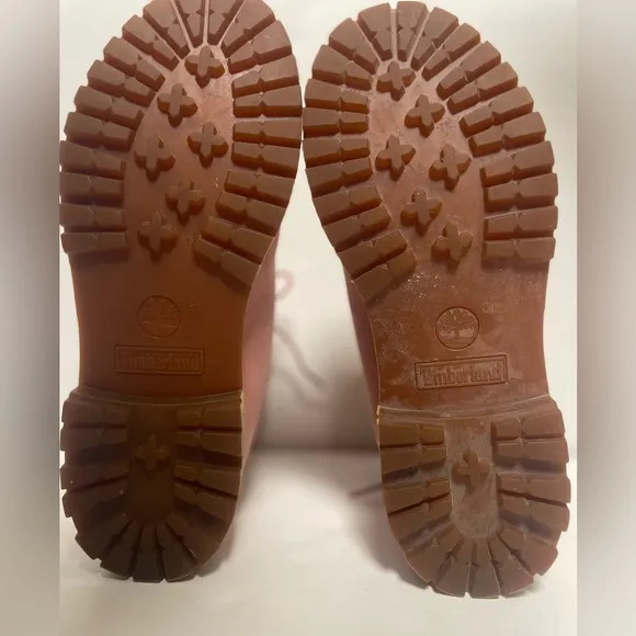 Timberland Waterproof Leather Pink Combat Boots Women’s 10
