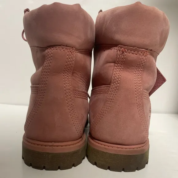 Timberland Waterproof Leather Pink Combat Boots Women’s 10