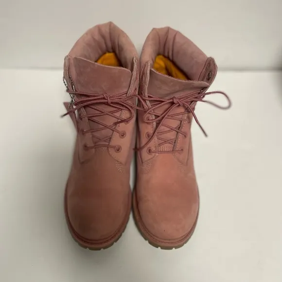 Timberland Waterproof Leather Pink Combat Boots Women’s 10