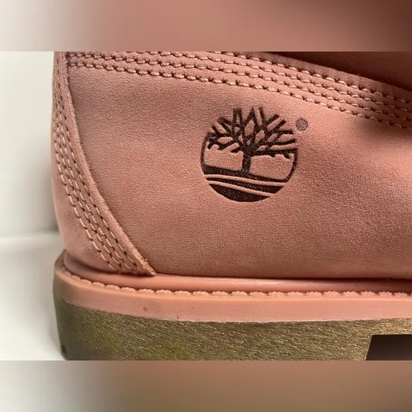 Timberland Waterproof Leather Pink Combat Boots Women’s 10