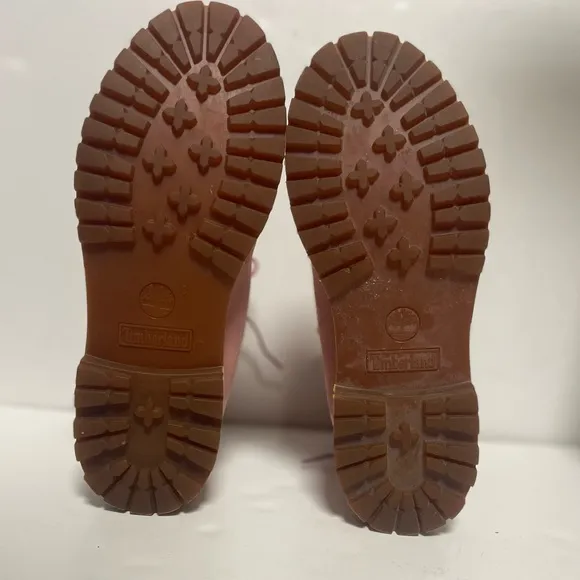 Timberland Waterproof Leather Pink Combat Boots Women’s 10
