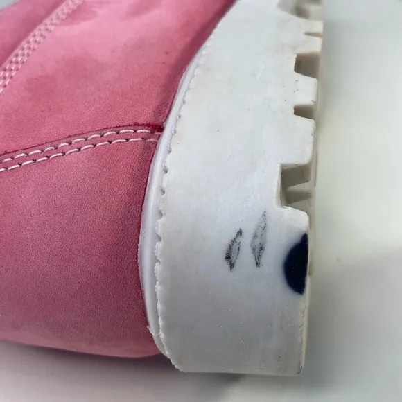 TIMBERLAND Women's &quot;Nellie&quot; Pink Nubuck Leather Waterproof Chukka Boots Sz 10