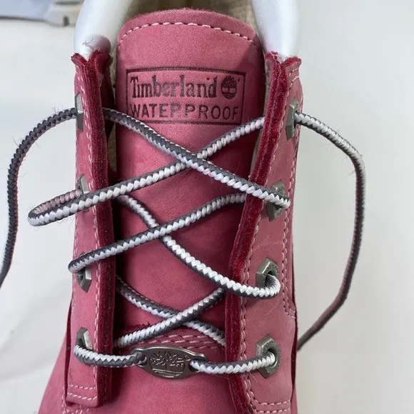 TIMBERLAND Women's &quot;Nellie&quot; Pink Nubuck Leather Waterproof Chukka Boots Sz 10