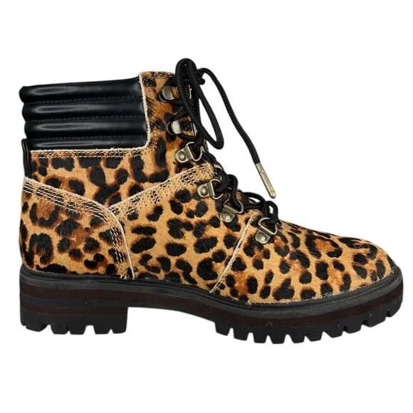 Timberland Women’s London Square Mid Hiker Cheetah Print Boot Size US 6