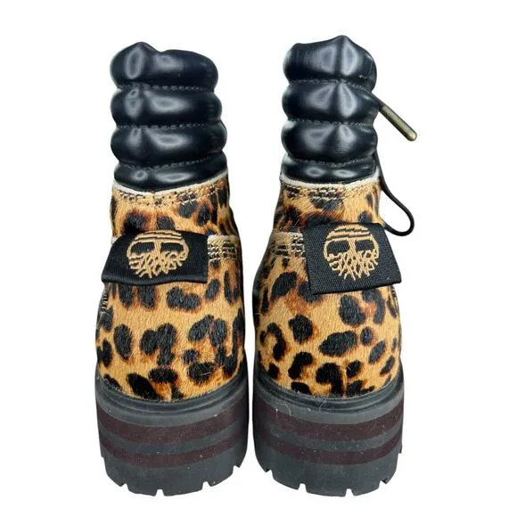Timberland Women’s London Square Mid Hiker Cheetah Print Boot Size US 6